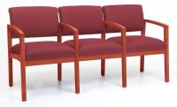 10H965 Sofa, 3 Seats w/ Arms, Cherry, Vital Fabric