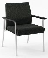 10H988 Guest Chair, Heavy-Duty, Black/Ebony