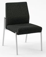 10H994 Guest Chair, Armless, Ebony Fabric