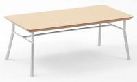 10J022 Coffee Table, Natural Finish, 40x20x15-1/2