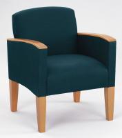 10J024 Guest Chair, Medium Finish, Patriot Fabric