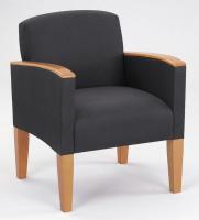 10J026 Guest Chair, Medium Finish, Flint Fabric
