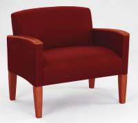 10J034 Guest Chair, Heavy-Duty, Cherry/Crimson
