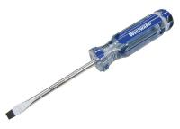 10J204 Screwdriver, Slotted, 1/4 x 4 In