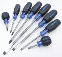 10J228 Screwdriver Set, Slotted/Phillips, 8 Pc