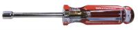 10J235 Nut Driver, Hex 1/4 In, Red, Steel