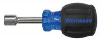 10J252 Nut Driver, Hex 5/16 In, Blue/Black, Steel