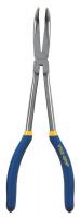 10J904 Long Reach Pliers, Bent, 11 In L, 4 In Cap
