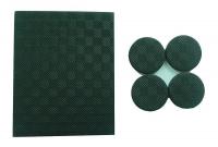 10J996 Rubber Grippers, Rectangle, 5x4, PK 2