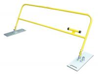 10K029 Collapsible Guardrail, Steel, Yellow, 10Ft