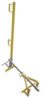 10K037 Parapet Clamp Guardrail Systm, 3-1/2Ft. L