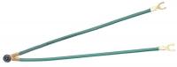 10K065 Grounding Tail, 2-Wire, 2 Forks, Green, Pk25
