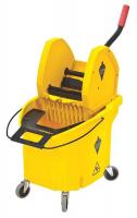 10K183 Mop Bucket and Wringer, 35 qt., Yellow