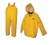 10K274 3 Piece Rainsuit w/Detachable Hood, Ylw, L