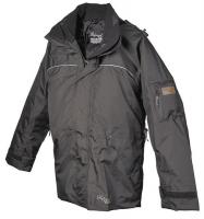 10K284 Breathable Rain Jacket, Black, 2XL
