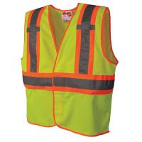 10K299 High Visibility Vest, Class 2, L/XL, Green