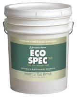 10T060 Interior Paint, Flat, 5 gal, Buttered Yam