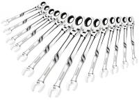 10M997 XBeam Rtchtng Wrench Set, SAE &amp; Mtrc, 14PC