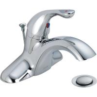 10N782 Lavatory Faucet, One Handle, Chrome, Drain