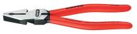 10N814 Combination Plier, High Leverage, 9 In, Red