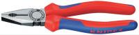 10N825 Combination Pliers, 6-1/4 In L, Red/Blue