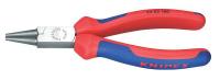 10N850 Round Nose Pliers, 6-1/4 In L, Red/Blue