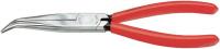 10N862 Pliers, Half Round, 8 In, 40 Deg, Cutter, Red