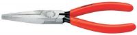 10N874 Long Pliers, Half Round, 5-1/2 In L, Red