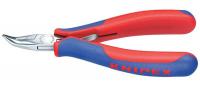 10N888 Pliers, ESD, Half Round, 5-1/4 In L, 45 Deg