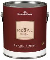 10P907 Interior Paint, Pearl, 1 gal, White