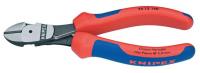 10T998 Diagonal Pliers, 6-1/4 In L, Red/Blue