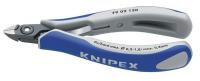 10U020 Diagonal Cutters, Round, 5 In L, Blue/Gray