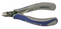 10U022 Diagonal Cutters, Round, 5 In L, Black/Gray