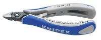10U033 Diagonal Cutters, Pointed, 5 In, Blue/Gray