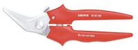 10U143 Combination Shears, Angled, 5-7/8 In L, Red