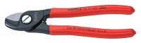 10U145 Cable Shears, 8-1/4 In L, 1/0 AWG, Red