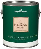 10U389 Interior Paint, Semi-Gloss, 1 gal, Bone Whi