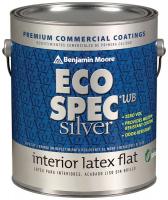 15L197 Interior Paint, Flat, 1 gal, Waterbury Crea