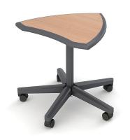 10W210 Tasking Table, Wing, 24x24, Charcoal