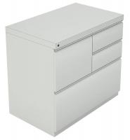 10W218 Combination File Cabinet, Grey