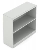 10W775 Bookcase, 2-Shelf, 30 In. H, Grey