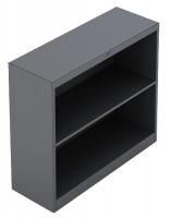 10W777 Bookcase, 2-Shelf, 30 In. H, Charcoal