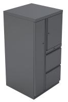 10W814 Storage/Wardrobe Cabinet, Charcoal