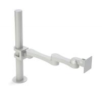 10W818 Monitor Arm, Clamp Mount, Silver, 19 In