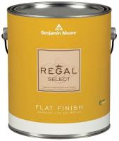 10P906 Interior Paint, Flat, 1 gal, White