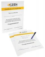 10X330 GHS Student Certificates (50/pkg)