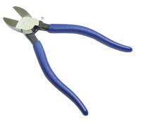 10Z837 Diagonal Cutting Pliers, 7 ln, Blue