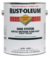10Z893 5600 Floor Paint, Safety Red, 1 gal.