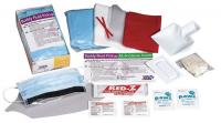 11A317 Biohazard Spill Kit, Cardboard Tray, White