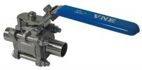 11A430 Sanitary Ball Valve, 316 SS, 2-Way, Weld